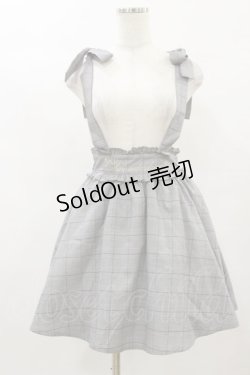 画像1: Ank Rouge / グレンチェックサススカート M ブラック H-25-08-22-1027-CA-SK-NS-ZH