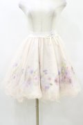 axes femme POETIQUE / パンジー柄スカート M ピンク H-25-08-22-1028-AX-SK-NS-ZH