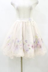 axes femme POETIQUE / パンジー柄スカート M ピンク H-25-08-22-1028-AX-SK-NS-ZH