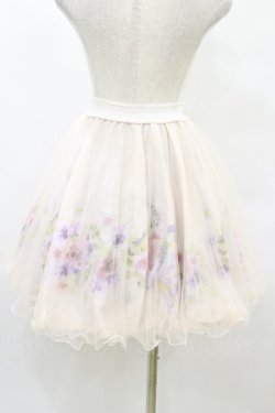 画像2: axes femme POETIQUE / パンジー柄スカート M ピンク H-25-08-22-1028-AX-SK-NS-ZH
