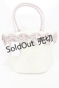 m petit by misako / NINA'Sコラボ リボンファーバッグ  オフ/ピンク H-25-08-22-1003-LO-BG-NS-ZH