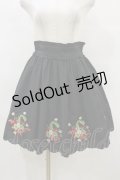 Ank Rouge / ストロベリー刺繍ローンスカート M ブラック H-25-08-22-1032-CA-SK-NS-ZH