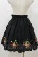 画像2: Ank Rouge / ストロベリー刺繍ローンスカート M ブラック H-25-08-22-1032-CA-SK-NS-ZH (2)