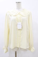 m petit by misako / AM マルエリフリルブラウス LL 生成り H-25-08-22-1040-LO-BL-NS-ZH