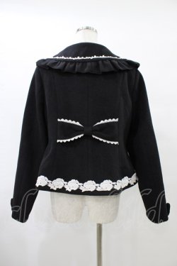画像2: axes femme kawaii / ガーリーリボンショートコート M ブラック H-25-08-22-065-AX-CO-NS-ZH