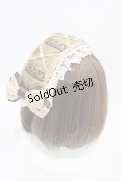 画像2: ALICE and the PIRATES / ラグナロク〜世界の終わりの物語〜柄ヘッドドレス  ブラウン H-25-08-22-014-PA-AC-NS-ZH