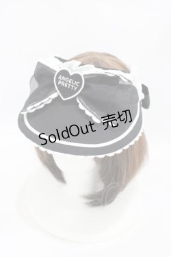 画像1: Angelic Pretty / Toy's Donut Dinerサンバイザー  ブラック H-25-08-22-002-AP-AC-NS-ZH