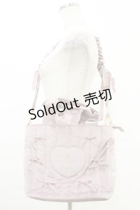 m petit by misako / NINA'Sコラボベロアリボン2wayバッグ  ピンク H-25-08-22-025-LO-BG-NS-ZH