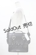 DearMyLove / ときめきハートフリルショルダー痛バッグ  ブラック H-25-08-22-026-EL-BG-NS-ZH