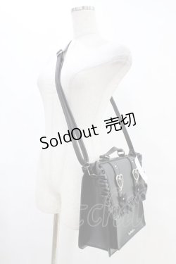 画像2: DearMyLove / ときめきハートフリルショルダー痛バッグ  ブラック H-25-08-22-026-EL-BG-NS-ZH