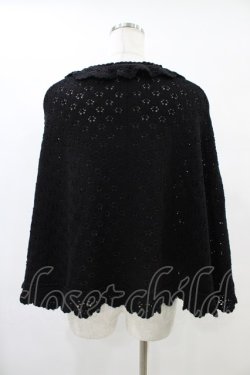 画像2: BABY,THE STARS SHINE BRIGHT / BABYお花透かしケープ Free ブラック H-25-08-22-031-BA-TO-NS-ZH