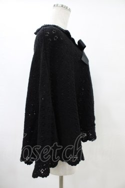 画像3: BABY,THE STARS SHINE BRIGHT / BABYお花透かしケープ Free ブラック H-25-08-22-031-BA-TO-NS-ZH