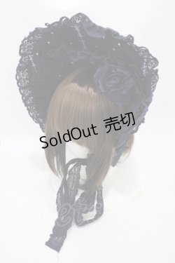 画像1: ALICE and the PIRATES / Poison de l'amour柄ボンネット  ネイビー H-25-08-22-004-PA-AC-NS-ZH