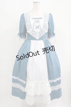 画像1: Chalmiere / シュエットワンピース M ブルー H-25-08-23-003-PU-OP-NS-ZH