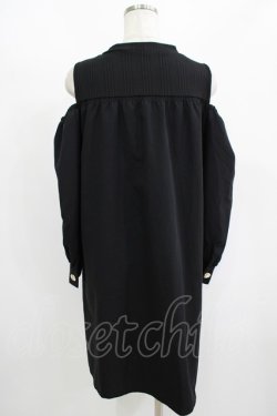 画像3: axes femme POETIQUE / リボンデザイン肩あきワンピース M ブラック H-25-08-23-027-AX-OP-NS-ZH