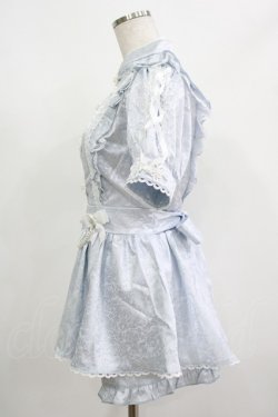 画像2: NoGenki / チャイナ風ワンピースセットアップ M サックス H-25-08-23-031-PU-OP-NS-ZH