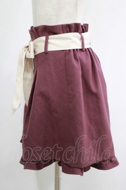 画像2: axes femme / タック入りフレアキュロット M パープル H-25-08-23-033-AX-PA-NS-ZH
