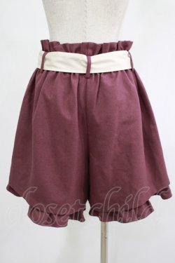 画像3: axes femme / タック入りフレアキュロット M パープル H-25-08-23-033-AX-PA-NS-ZH