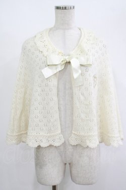 画像1: BABY,THE STARS SHINE BRIGHT / BABYお花透かしケープ Free 生成り H-25-08-23-035-BA-TO-NS-ZH