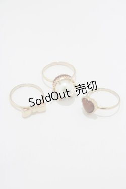 画像1: m petit by misako / AM3PPLハートリング  ゴールド H-25-08-23-051-LO-AC-NS-ZH