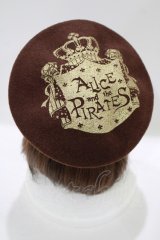 ALICE and the PIRATES / A/Pクラウンプリントベレー  ブラウン H-25-08-23-069-PA-AC-NS-ZH