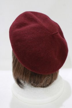画像2: axes femme / ロゴプレート付ラインベレー  ボルドー H-25-08-23-074-AX-AC-NS-ZH