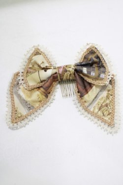画像3: BABY,THE STARS SHINE BRIGHT / mon petit chouchou柄リボンバレッタ  ブラウン H-25-08-23-078-BA-AC-NS-ZH
