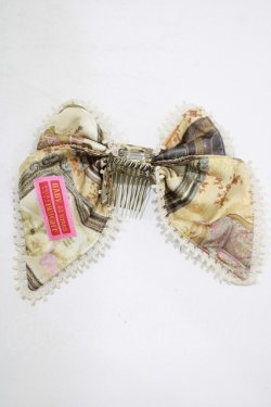 画像4: BABY,THE STARS SHINE BRIGHT / mon petit chouchou柄リボンバレッタ  ブラウン H-25-08-23-078-BA-AC-NS-ZH