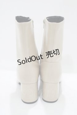 画像3: F&A / 【晴雨兼用】スクエアトゥレインブーツ M IVORY H-25-08-23-079-LO-SH-NS-ZH