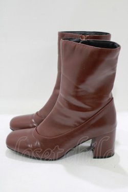 画像2: F&A / 【晴雨兼用】スクエアトゥレインブーツ M BROWN H-25-08-23-080-LO-SH-NS-ZH