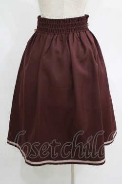画像3: axes femme POETIQUE / レースアッププリーツ切替スカート M ボルドー H-25-08-23-008-AX-SK-NS-ZH