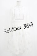 axes femme POETIQUE / 雪の結晶ラメ刺繍長袖ワンピース M オフ H-25-08-23-009-AX-OP-NS-ZH