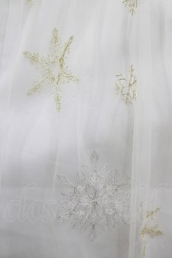 画像4: axes femme POETIQUE / 雪の結晶ラメ刺繍長袖ワンピース M オフ H-25-08-23-009-AX-OP-NS-ZH