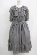Perla nell' ostrica / フリルカラーワンピース Free Gray H-25-08-23-010-EL-OP-NS-ZH