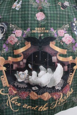 画像4: ALICE and the PIRATES / Dual face 〜phantom and truth〜柄ジャンパースカートII Free グリーン H-25-08-23-002-PA-OP-NS-ZH