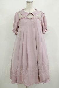 axes femme POETIQUE / メッセージリボンＡラインワンピース M ピンク H-25-08-23-021-AX-OP-NS-ZH