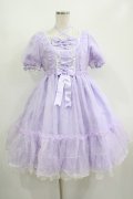 Angelic Pretty / Lovelyオーガンジーワンピース Free ラベンダー H-25-08-24-001-AP-OP-NS-ZH