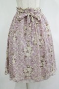 axes femme / 花柄スカート M ラベンダー H-25-08-24-024-AX-SK-NS-ZH