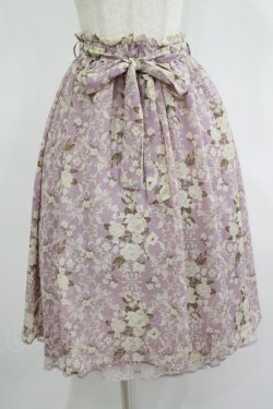 画像1: axes femme / 花柄スカート M ラベンダー H-25-08-24-024-AX-SK-NS-ZH
