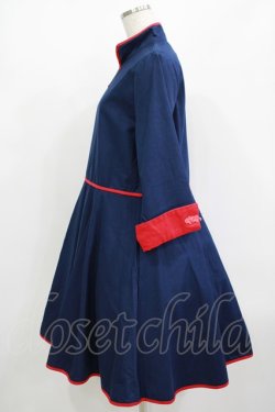画像2: Favorite / チャイナワンピース XL ネイビー/レッド H-25-08-24-026-LO-OP-NS-ZH