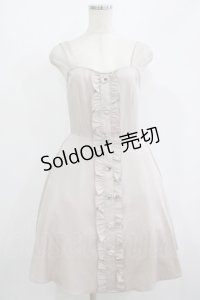 Ank Rouge / ビジューボタンジャンパースカート M ベージュ H-25-08-24-028-CA-OP-NS-ZH