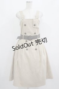 axes femme POETIQUE / バイカラートレンチワンピ M ベージュ H-25-08-24-029-AX-OP-NS-ZH