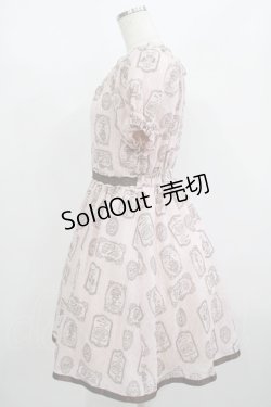 画像2: axes femme POETIQUE / ティーカップストライプワンピース M ピンク H-25-08-24-031-AX-OP-NS-ZH