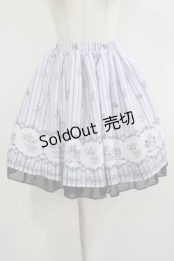 画像1: axes femme POETIQUE / ティーパーティー柄スカート M サックス H-25-08-24-033-AX-SK-NS-ZH