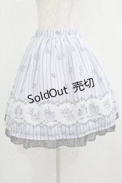 画像2: axes femme POETIQUE / ティーパーティー柄スカート M サックス H-25-08-24-033-AX-SK-NS-ZH