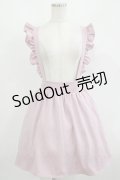 Ank Rouge / フリルサスペンダースカート M ピンク H-25-08-24-034-CA-SK-NS-ZH