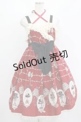 ALICE and the PIRATES / Trick Hat, Pricked Heart柄ベビードールジャンパースカート Free カーディナル H-25-08-24-004-PA-OP-NS-ZH