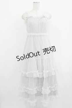 画像1: evelyn / フリルチュールキャミワンピース Free IGY H-25-08-24-036-LO-OP-NS-ZH