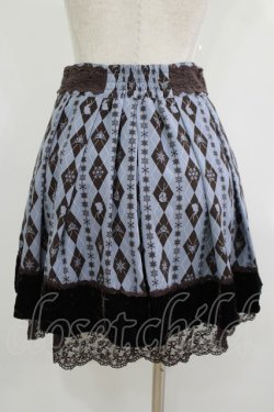 画像3: axes femme / Disney/アーガイルシルエットスカート M ブルー H-25-08-24-039-AX-SK-NS-ZH