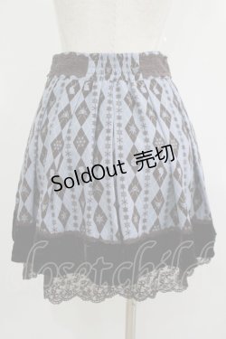 画像3: axes femme / Disney/アーガイルシルエットスカート M ブルー H-25-08-24-039-AX-SK-NS-ZH